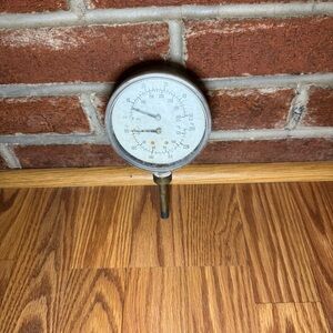 Vintage US Gauge Made in USA Temperature and Pressure Gauge Untested